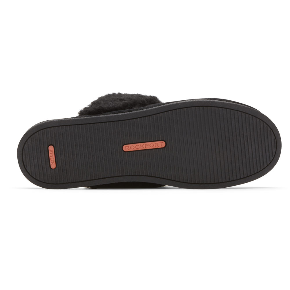 Rockport Tofflor Dam Svarta - Trutech Veda Slide - XAJEY4312